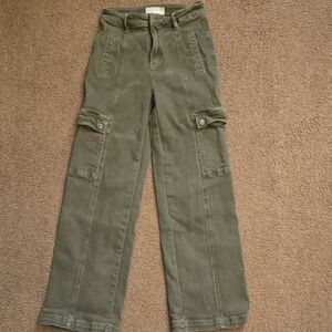 Classic Olive Straight Leg Women's Jeans